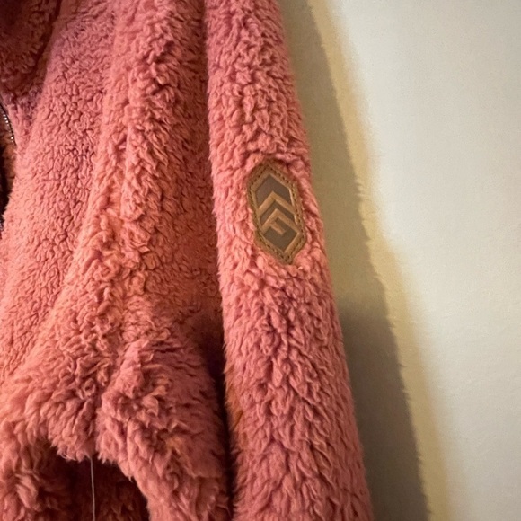 Nwt Free Country size L Sherpa jacket color pink clay - Picture 8 of 8